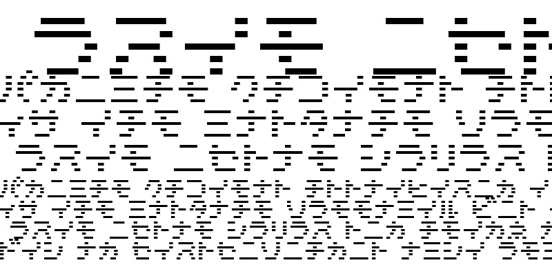 Sample of D3 DigiBitMapism Katakana Thin