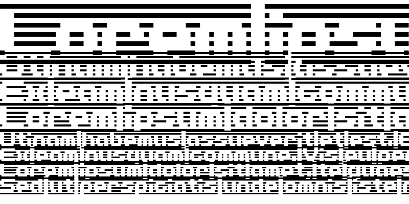 Sample of D3 DigiBitMapism type B wide