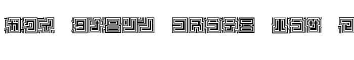 Preview of D3 Labyrinthism katakana Regular