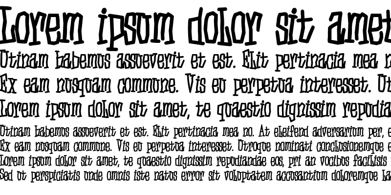 Sample of D3 Skullism Alphabet Bold Regular
