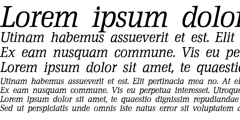 Sample of D790-Roman Italic