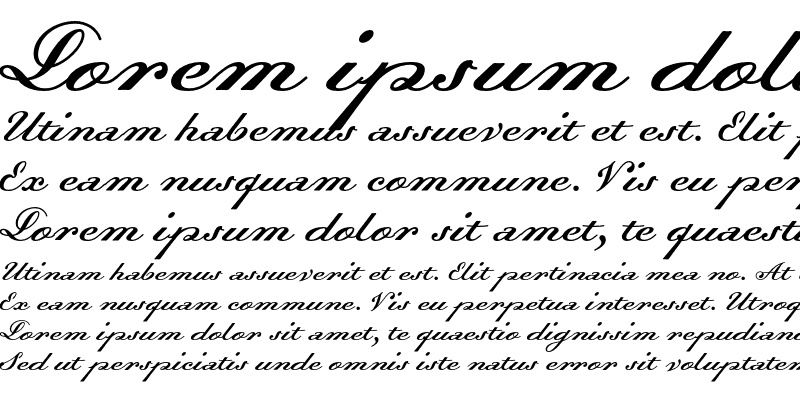 Sample of Dalliance Italic