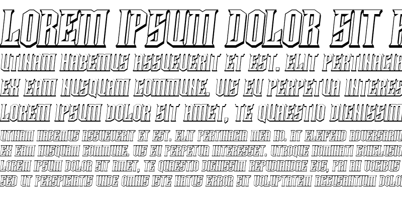 Sample of Damages 3D Italic