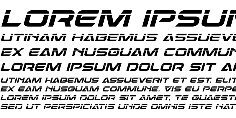 Sample of Dameron Laser Italic Italic