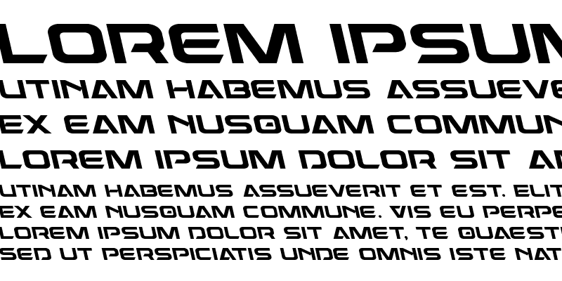 Sample of Dameron Leftalic Italic