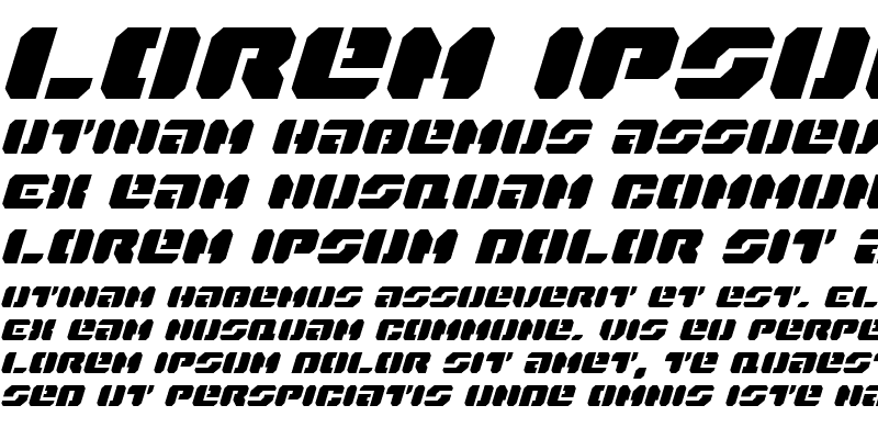 Sample of Dan Stargate Italic Italic