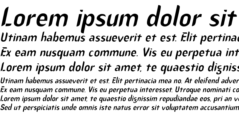 Sample of DanceSSK Italic
