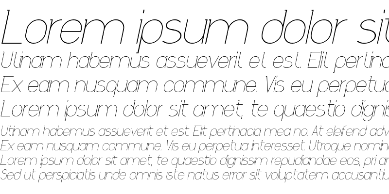 Sample of Daniela Italic Italic