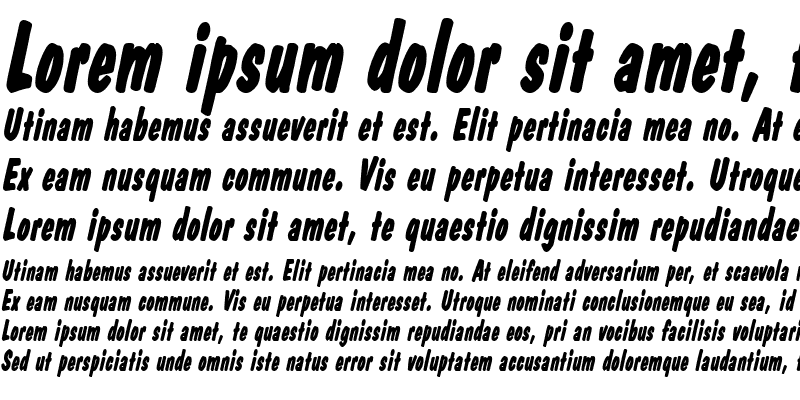 Sample of Danto Bold Italic