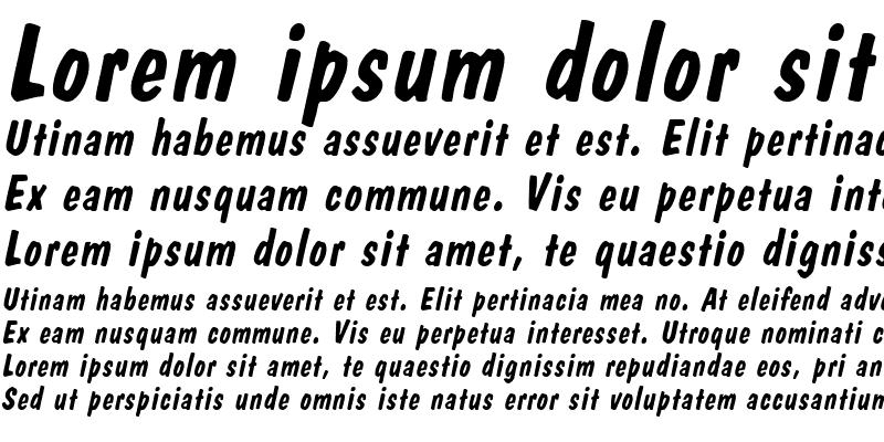 Sample of Danto Italic