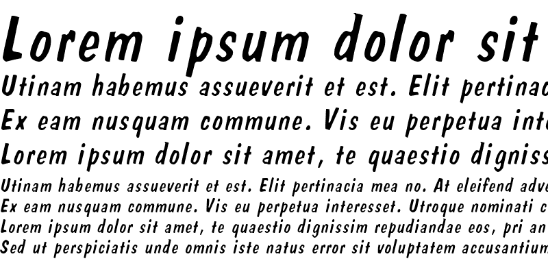 Sample of DapperLight Italic