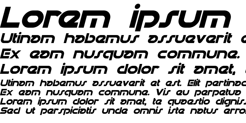 Sample of Datacron Italic