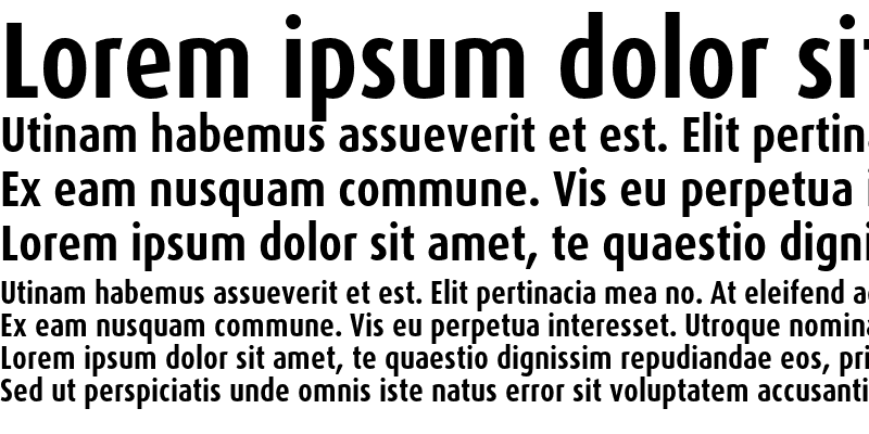Sample of DaxCondensed Bold