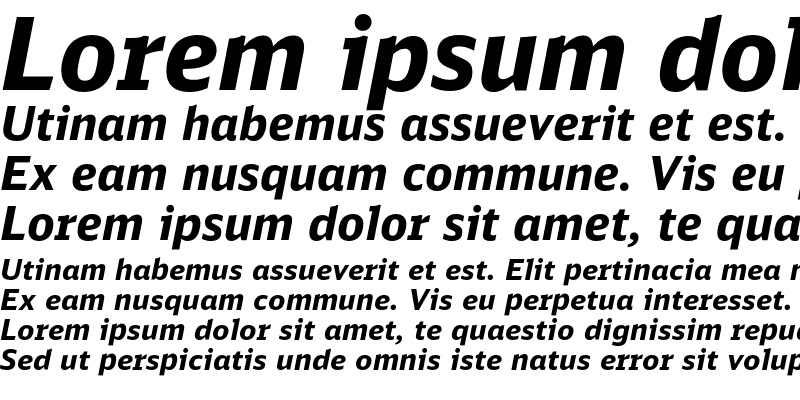 Sample of DB Sans Bold Italic