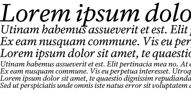 Sample of DB Serif TF Regular Italic