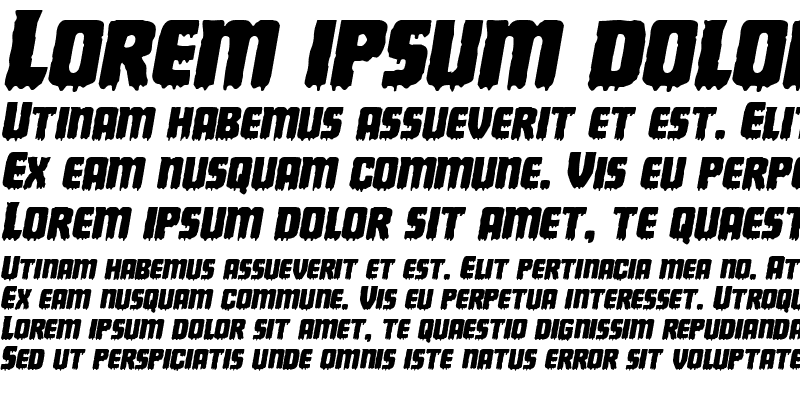 Sample of Deathblood Expanded Italic