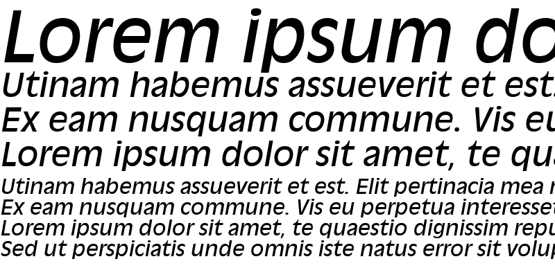 Sample of Decade SSi Italic