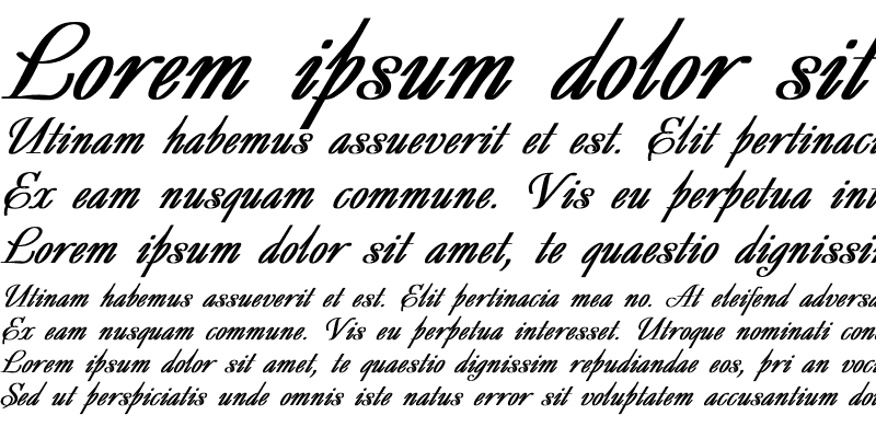 Sample of Decor Bold Italic