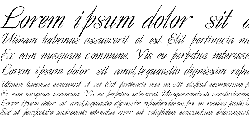 Sample of Decor Italic