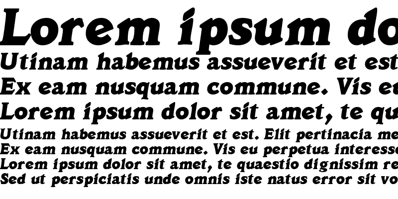 Sample of DecusSSK Italic