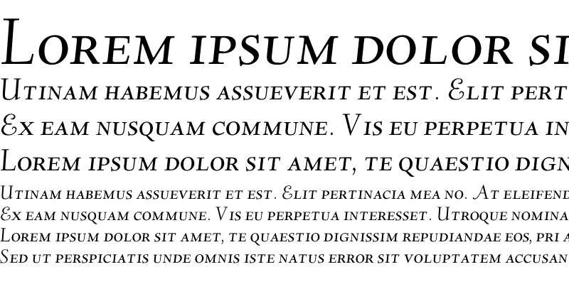 Sample of Deepdene HW-SC- Italic
