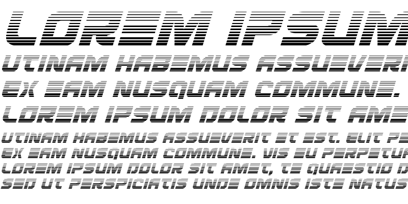 Sample of Defcon Zero Gradient Italic Italic