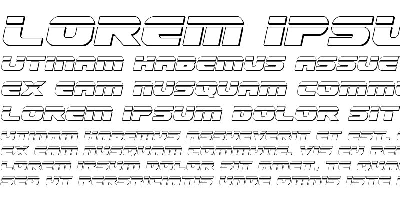 Sample of Dekaranger Bullet Italic Italic