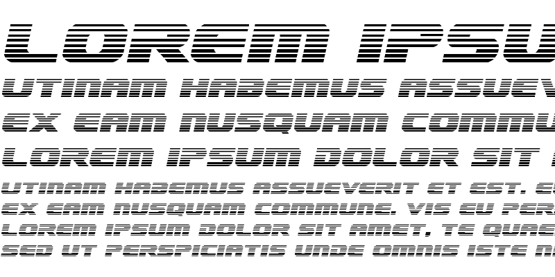 Sample of Dekaranger Gradient Italic