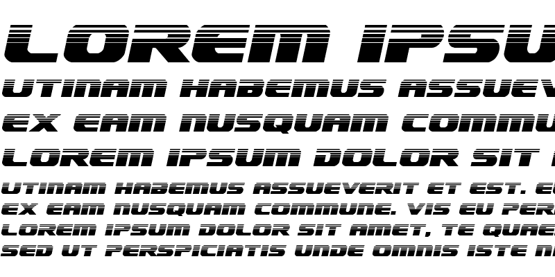 Sample of Dekaranger Halftone Italic