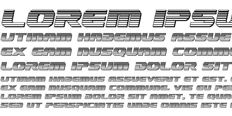 Sample of Dekaranger Platinum Italic