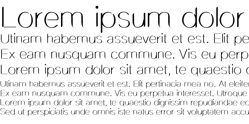 Sample of DelicateSans