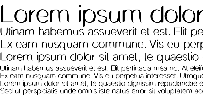 Sample of DelicateSansBold