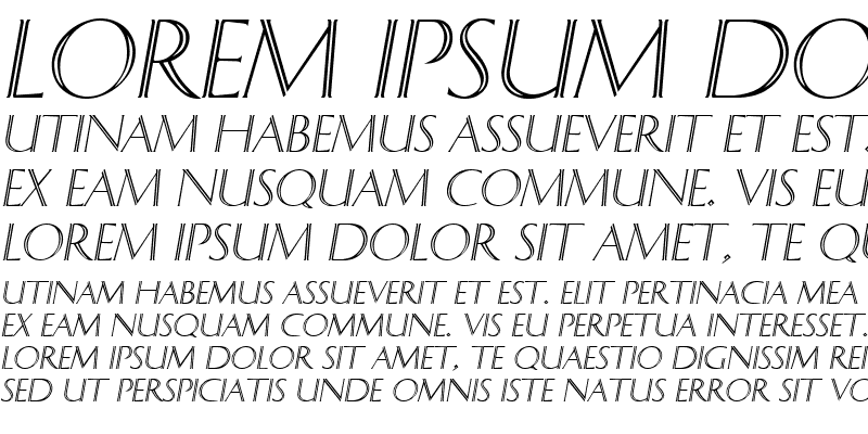 Sample of Delphi SF Italic