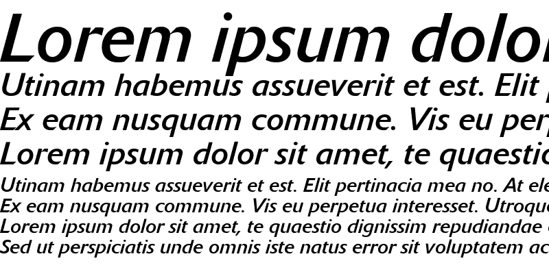 Sample of Delta BQ Italic