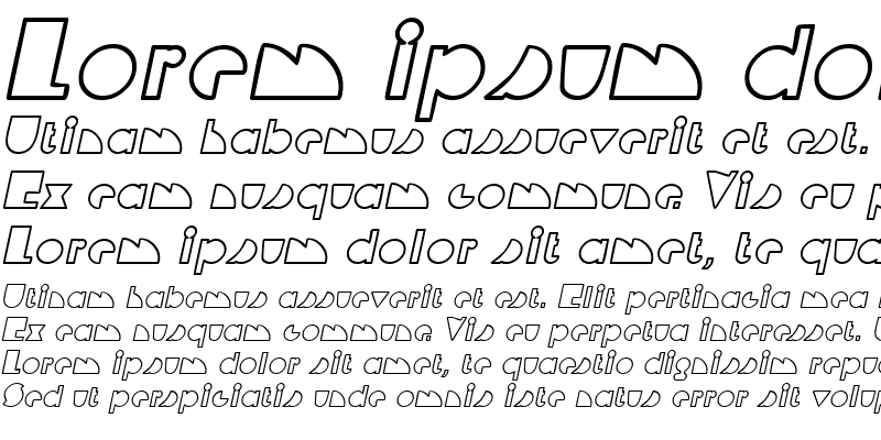 Sample of DeltaOutlineSSK Italic