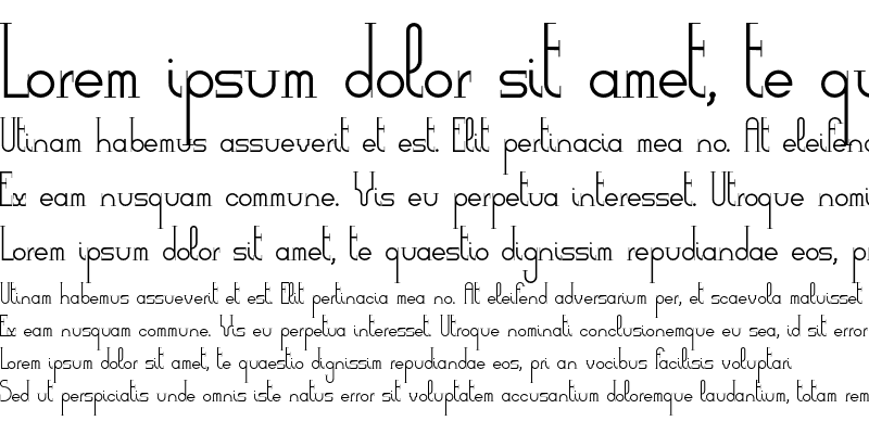 Sample of Democrazy Serif