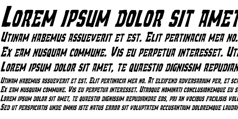 Sample of Demon Priest Italic Italic
