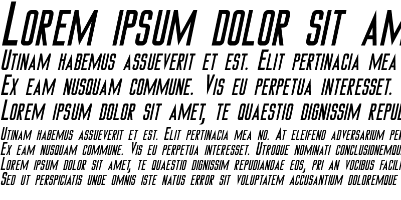 Sample of DemorestSCapsSSK Italic