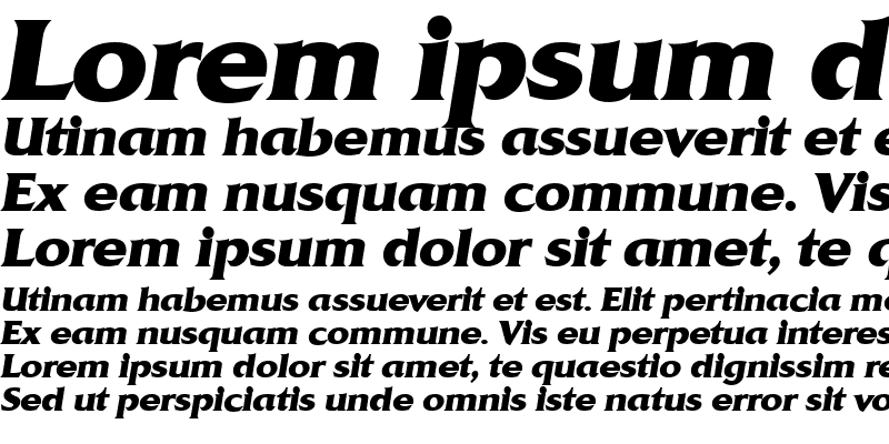 Sample of DennisBecker-ExtraBold Italic