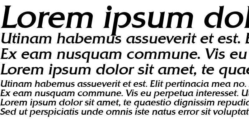 Sample of DennisBecker Italic