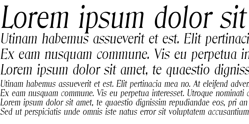 Sample of Denver-Serial-Light RegularItalic