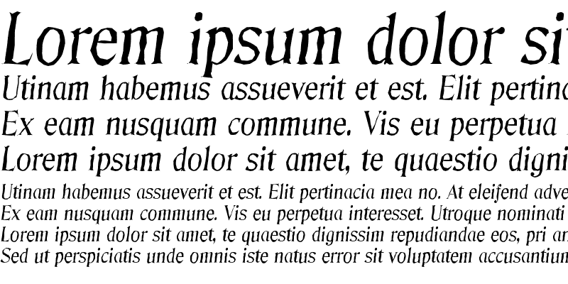 Sample of DenverAntique Italic