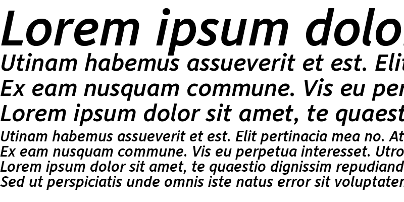 Sample of Depot Medium Italic