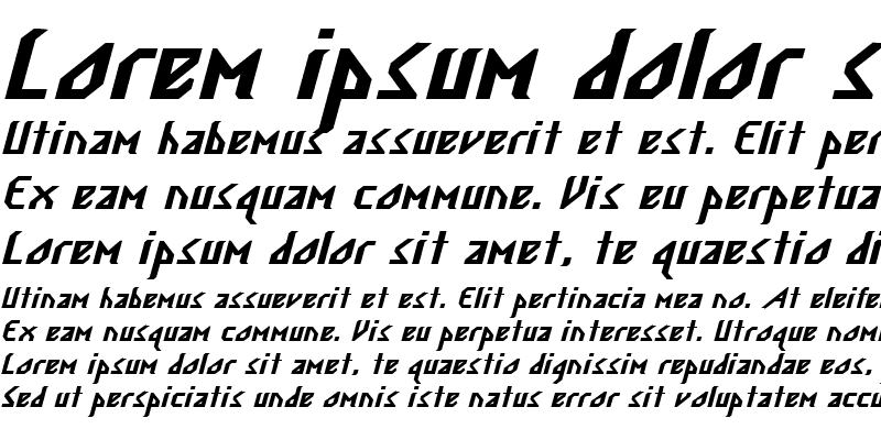 Sample of Descent 6 Bold Italic