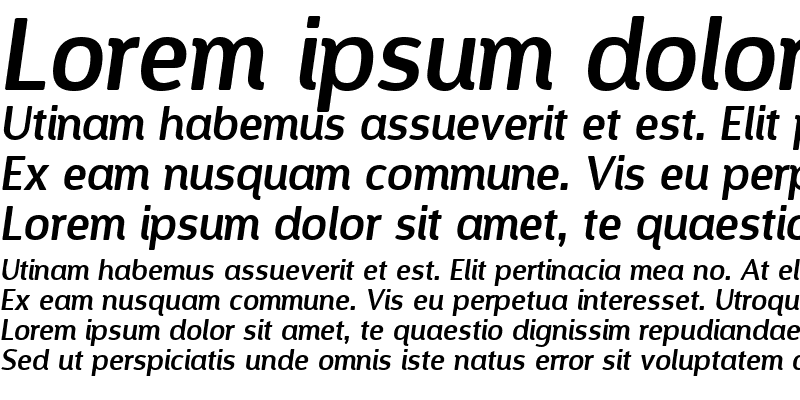 Sample of Designosaur Italic