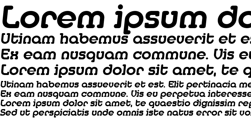 Sample of DesireeBecker Bold Italic