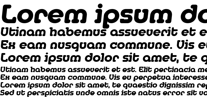 Sample of DesireeBecker-ExtraBold Italic