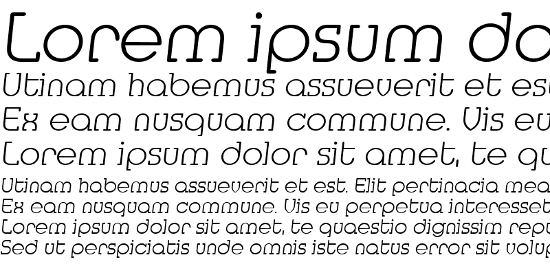 Sample of DesireeBecker-ExtraLight Italic
