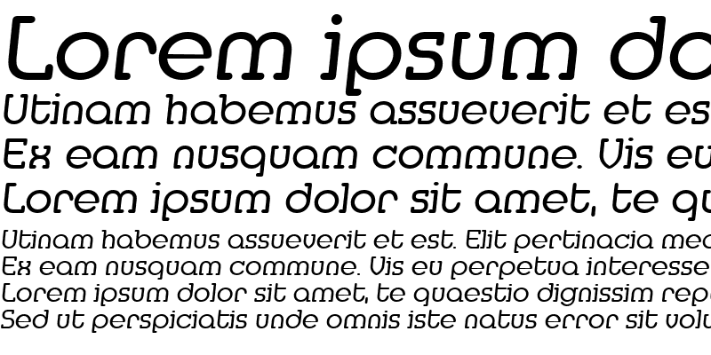 Sample of DesireeBecker Italic