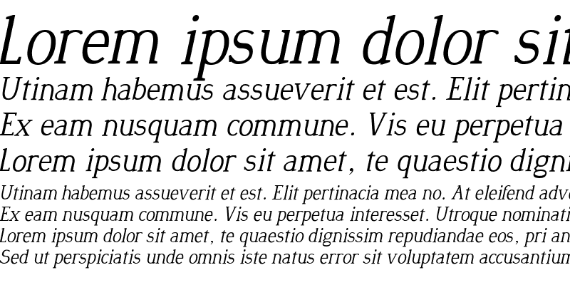 Sample of Desmond Medium Italic